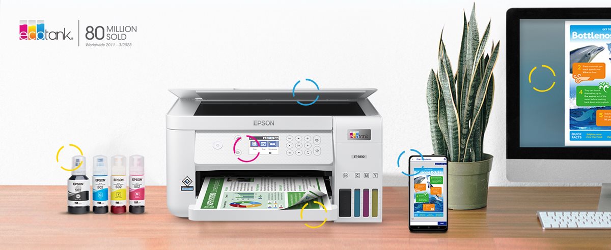 Epson EcoTank ET-3830 All-in-One Printer features