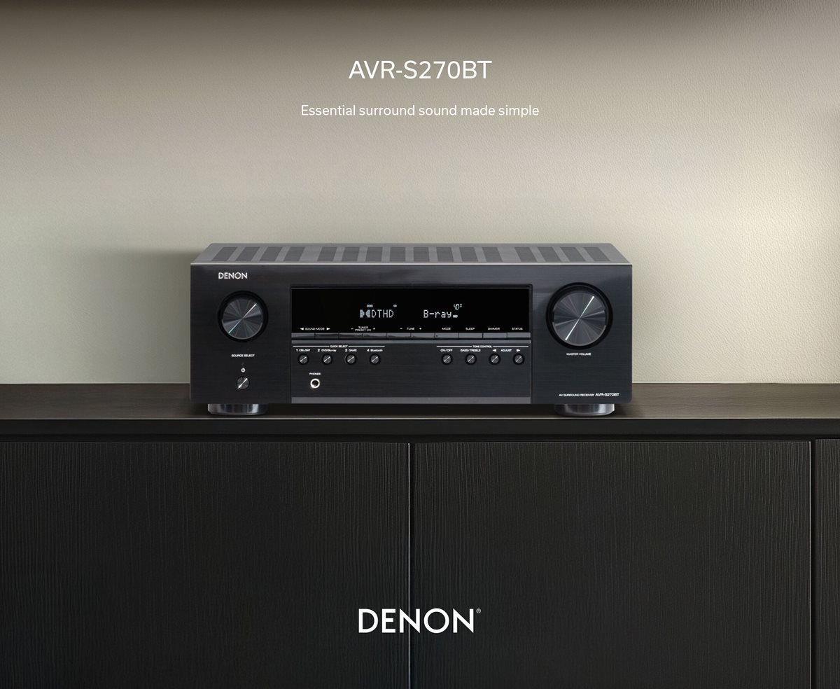 Denon AVR-S270BT 5.1 Ch. 4K AV Receiver | Costco