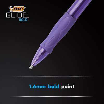 BIC BICVLGB11BE Velocity Retractable Ballpoint Pen, 1.6mm, Blue Ink, Trans  Blue Barrel, Dozen