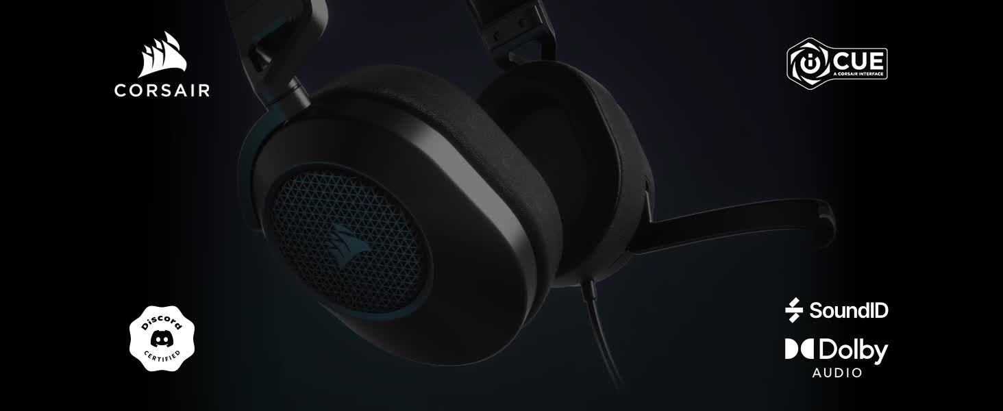 Corsair HS65 WIRELESS Gaming Headset — Carbon