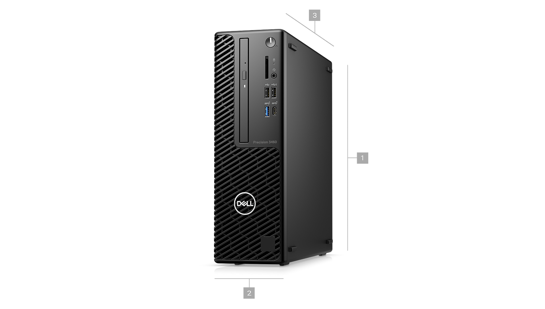 Dell Precision 3460 SFF Workstation - Intel Core i5 13500 13th Gen 2.50GHz  - 16GB DDR5 - 512 GB SSD - Intel Integrated Graphics - DVD+/-RW - Windows 