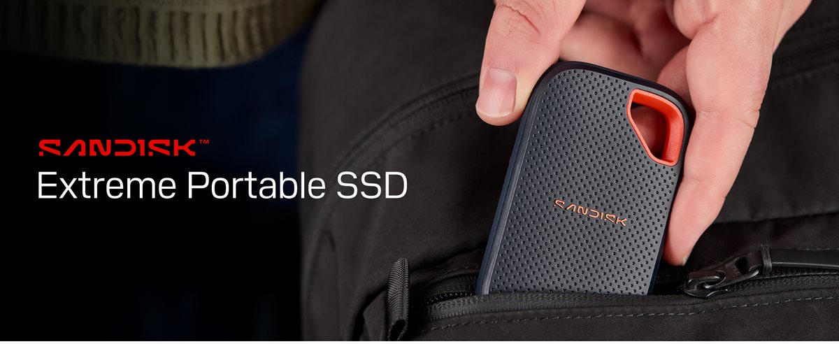 SANDISK Extreme 1TB Portable SSD External USB Type C SSD, up to