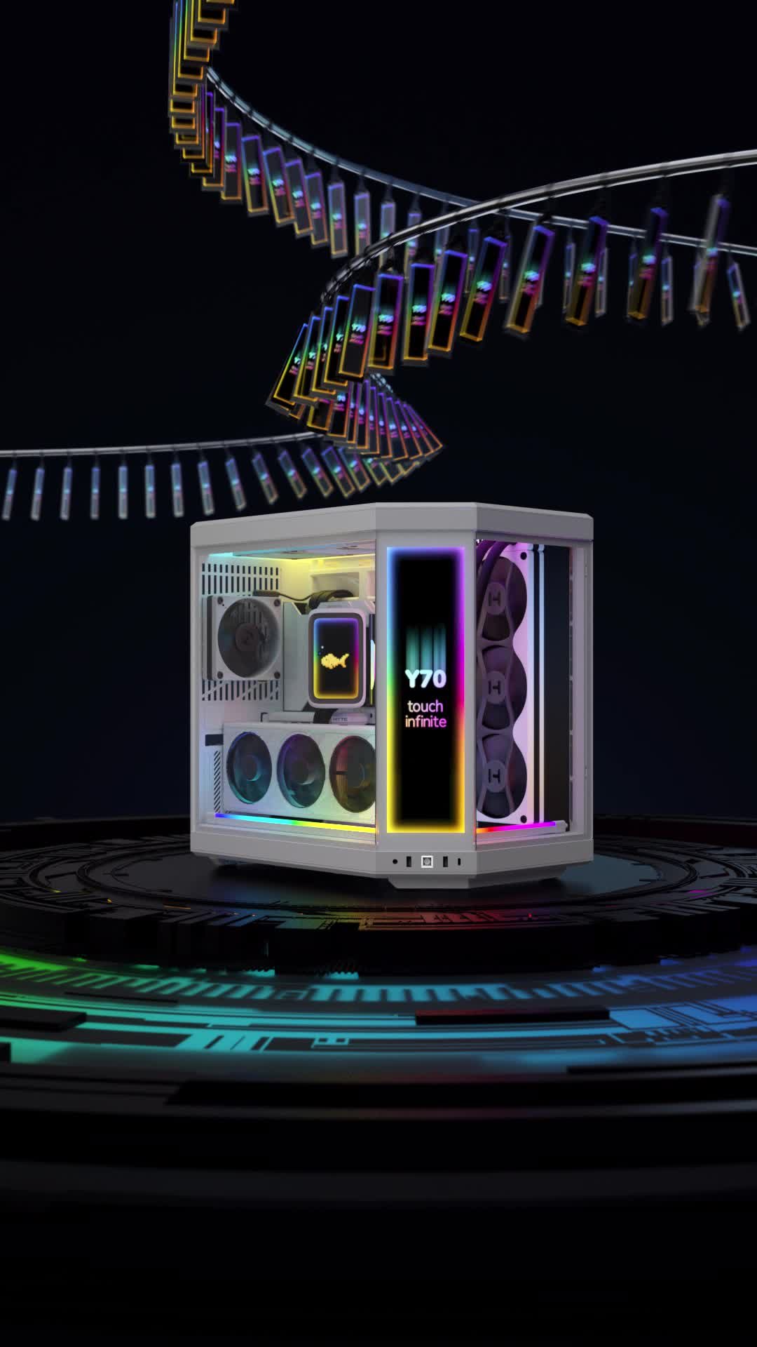 HYTE Y70 Touch Infinite and its Display Upgrade Screen Kit create a touchscreen PC case for new luxury experience.