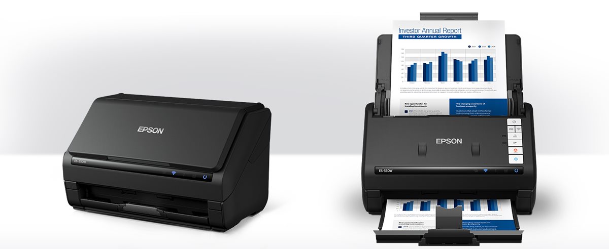 WorkForce ES-550W Wireless Desktop Color Duplex Document Scanner