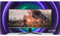 folie 1 von 5, vergrößern, geschwungener alienware 86,36 cm (34")-qd-oled-gamingmonitor | produkthighlights
