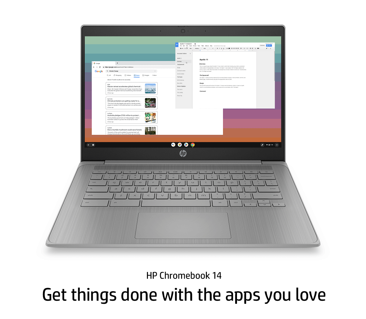 HP Chromebook 14 Get things done with the apps you love.