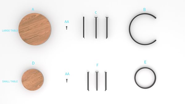 thumbnail video image 3 of Better Homes & Gardens Marlow Outdoor 2pk Patio Nesting Tables, Black, 3 of 11