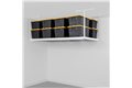 slide 3 of 6, zoom in, saferacks overhead storage rack in white