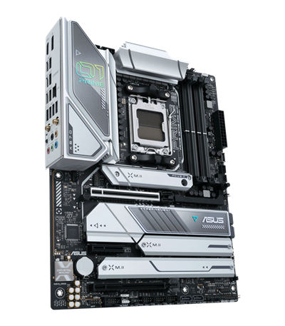 The PRIME X670E-PRO WIFI motherboard features Aura Sync.