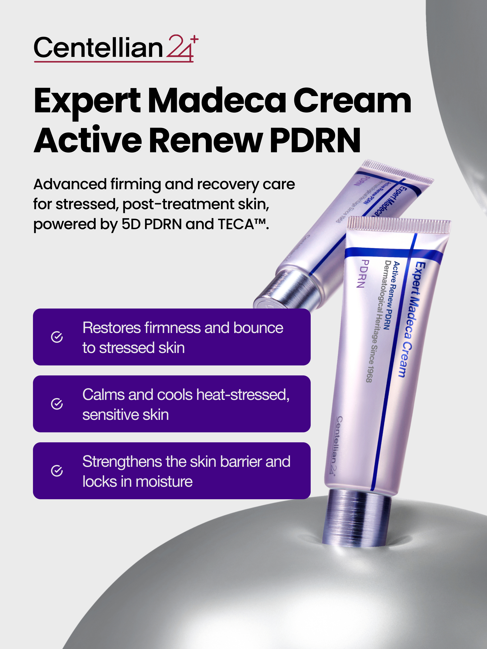 Centellian24 PDRN Madeca Cream Active Renew 1.69 fl oz, 2-pack