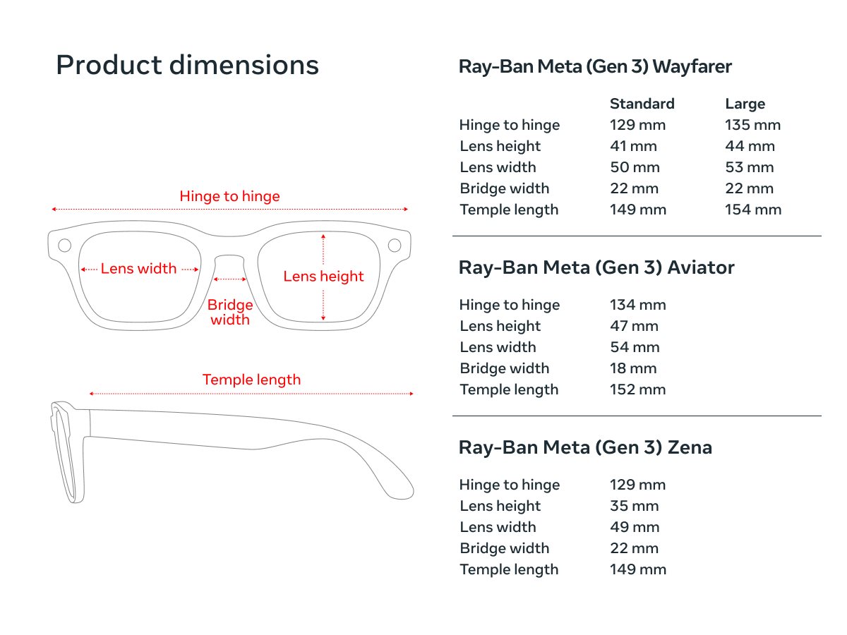 Product dimensions