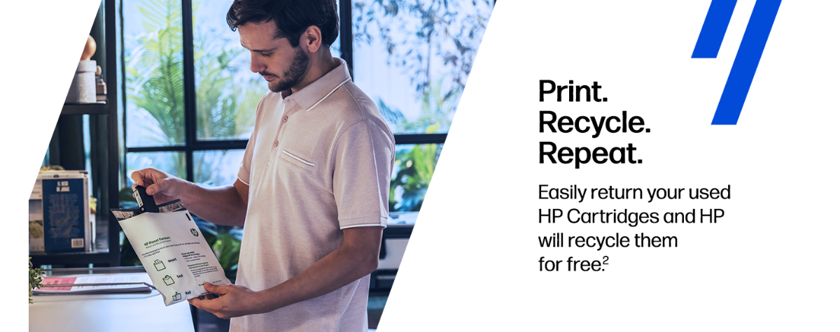 original hp ink recycle recycling planet partners