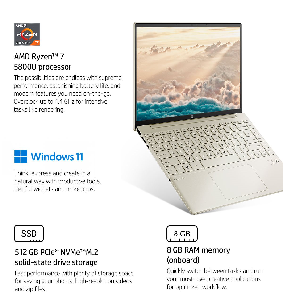 HP Pavilion Aero 13-be0000 13-be0227od 13.3