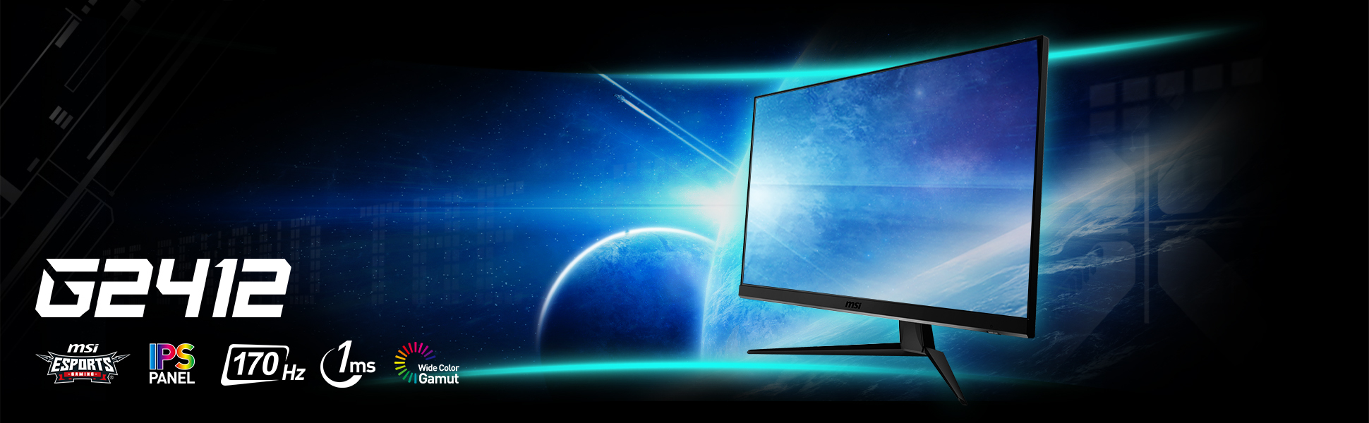 MSI Optix G2412 23.8 inch 1920 x 1080 Full HD IPS 170Hz