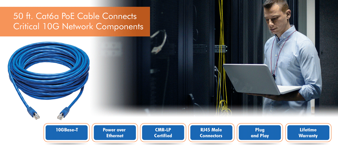 Tripp Lite Cat6a 10GCertified Snagless F/UTP Network Patch Cable (RJ45