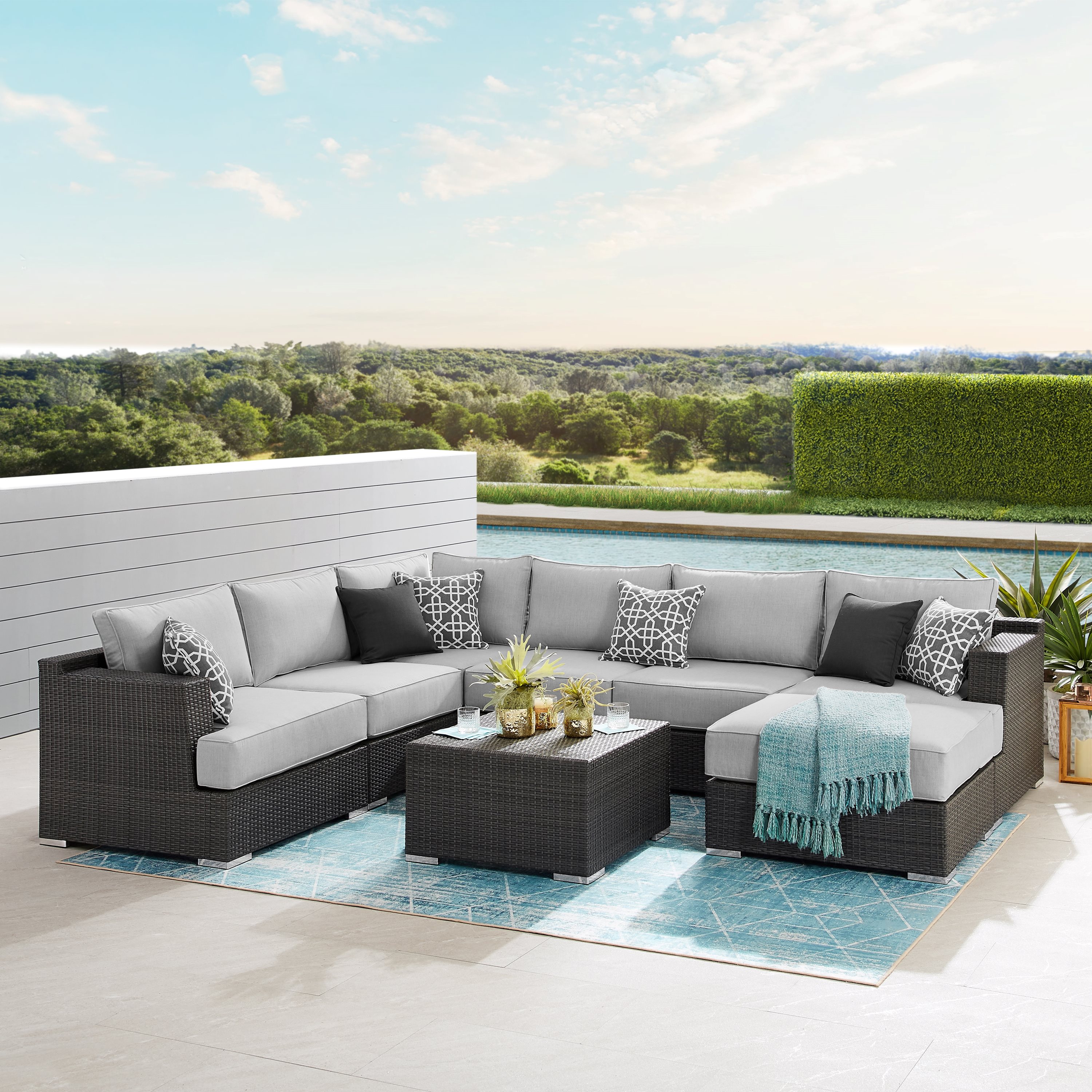 Niko 8-piece Patio Sectional Conversation Set | Costco