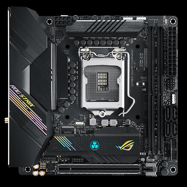 ASUS ROG STRIX H470-I GAMING LGA 1200 Mini ITX Intel Motherboard