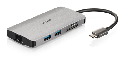 DUB‑M810 8‑in‑1 USB‑C Hub with HDMI/Ethernet/Card Reader/Power Delivery