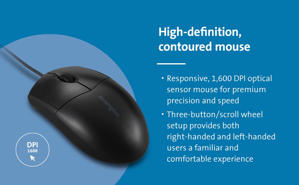 Kensington Pro Fit Washable keyboard and mouse set US black