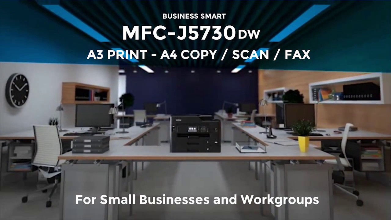 slide 1 of 1, show larger image, mfc-j5730dw wireless a4 inkjet printer