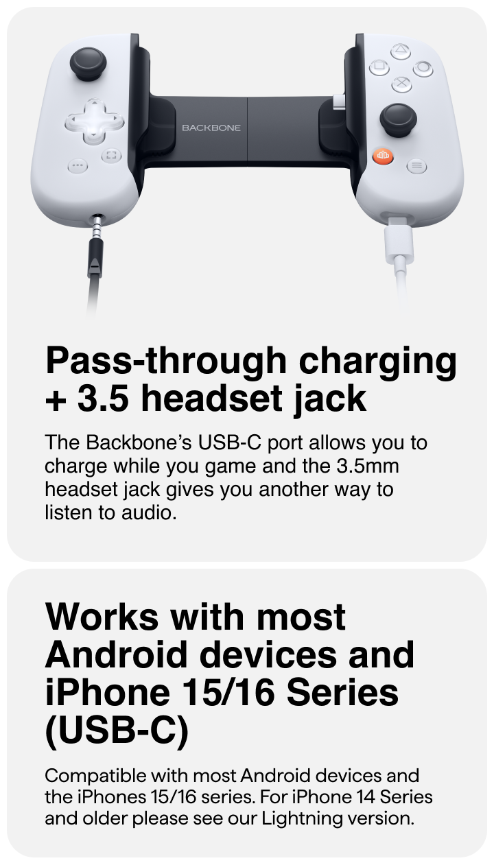BACKBONE One Mobile Gaming Controller Per Android E IPhone 15 Series (USB-C) - PlayStation Edition - Trasforma - Foto 4