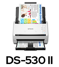 Epson DS-530 Color Duplex Document Scanner J381A TESTED NO PS