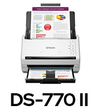 Epson WorkForce DS-530II Scanner de documents Recto-verso A4 et A3 plié  recomposé