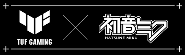 TUF Gaming x Hatsune Miku logos