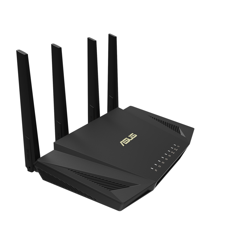 ASUS RT-AX3000 Dual Band WiFi Router, WiFi 6, 802.11ax, Lifetime Internet  Security, support AiMesh Whole-home WiFi, 4 x 1Gb LAN ports, USB 3.0, 