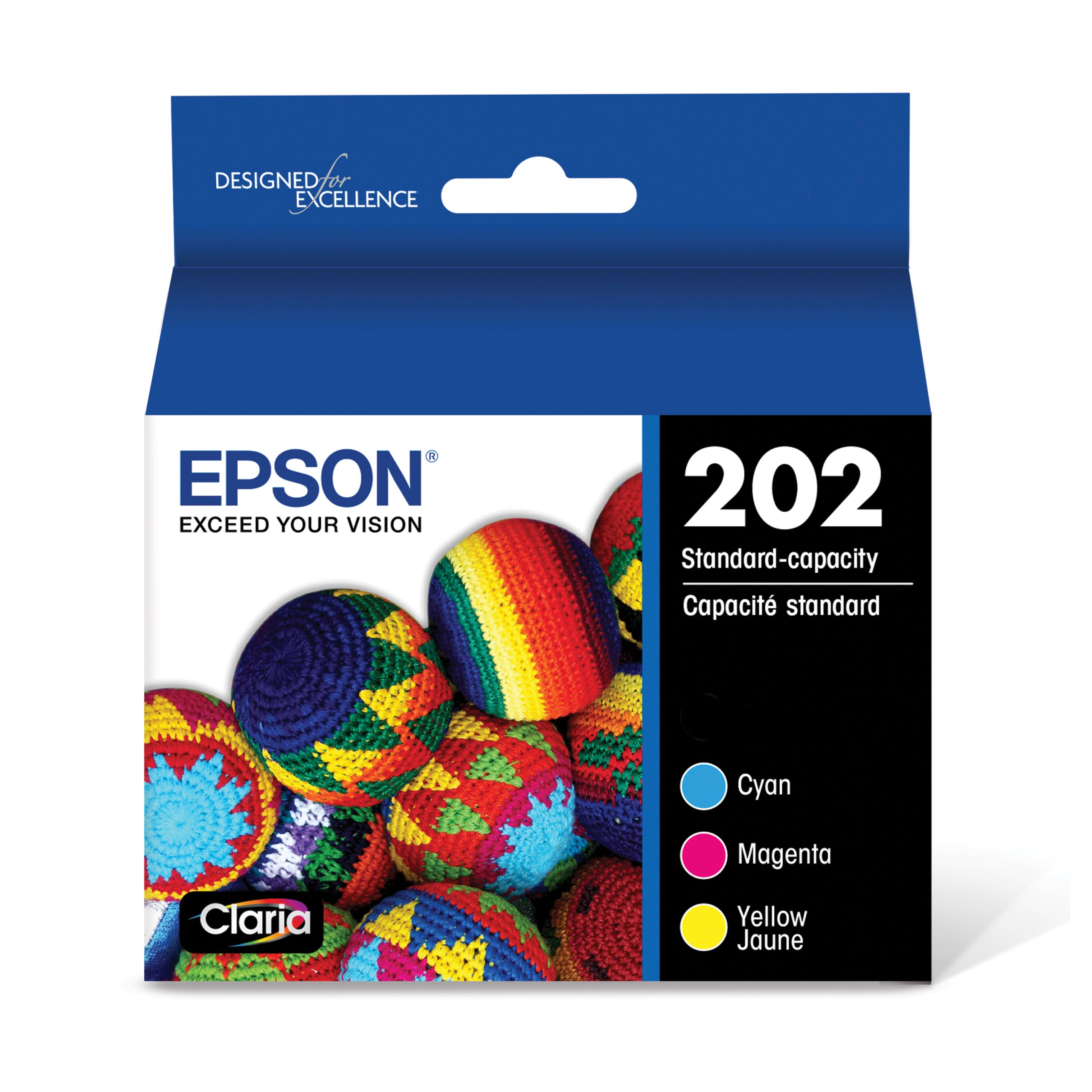 EPSON T202 Claria Genuine Ink Standard Capacity Color Combo Pack 