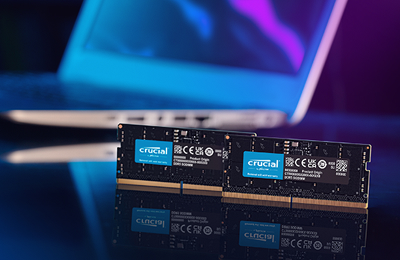 thumbnail image 2 of Crucial 16GB DDR5 4800MT/s Laptop RAM - SO-DIMM, CL40, Single Module CT16G48C40S5 2 of 5