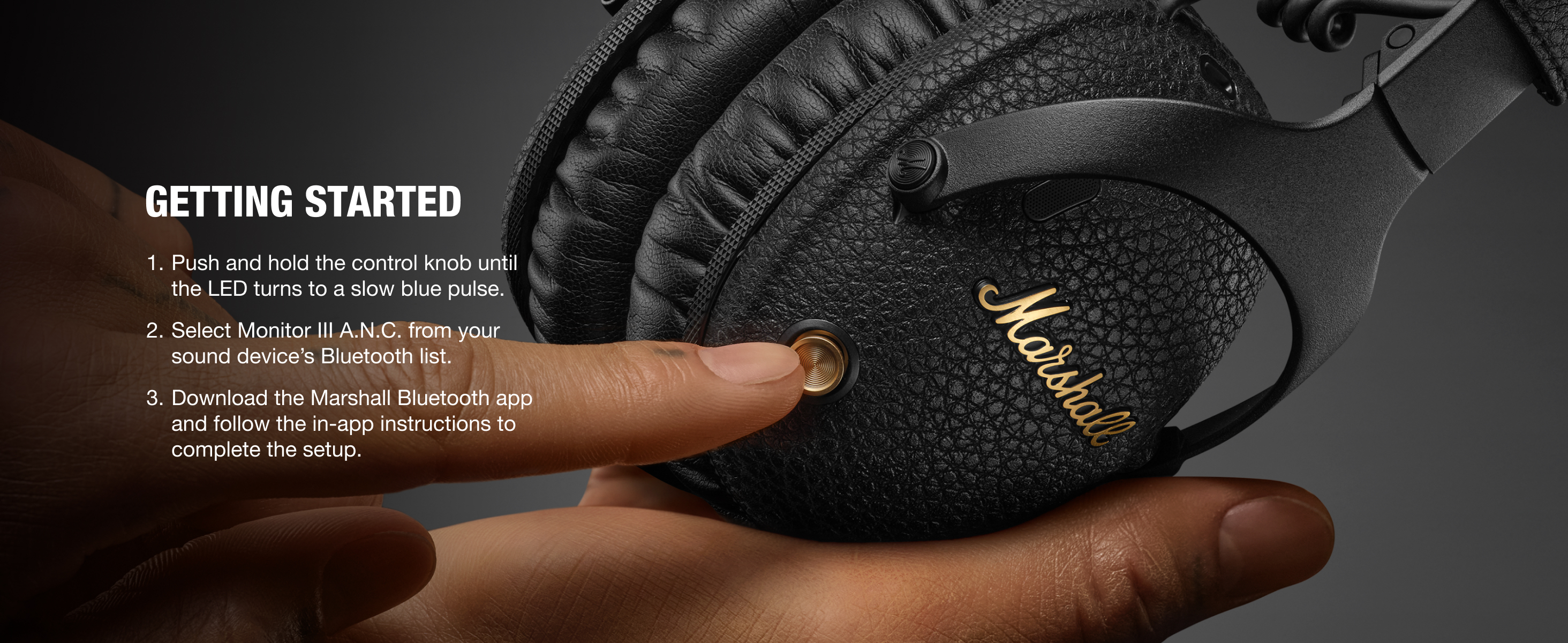 Buy Marshall Monitor III Over-Ear Wireless Headphones - Black