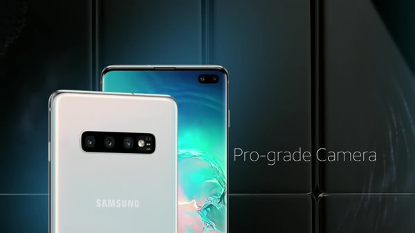 thumbnail video image 2 of AT&T Samsung Galaxy S10e 128GB, Prism Black - Upgrade Only, 2 of 13