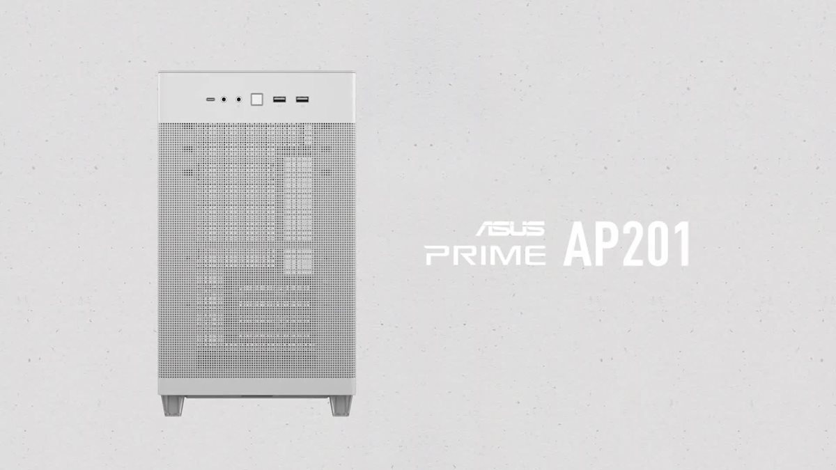 Asus Prime AP201 Tempered Glass Blanca - Caja Micro-ATX