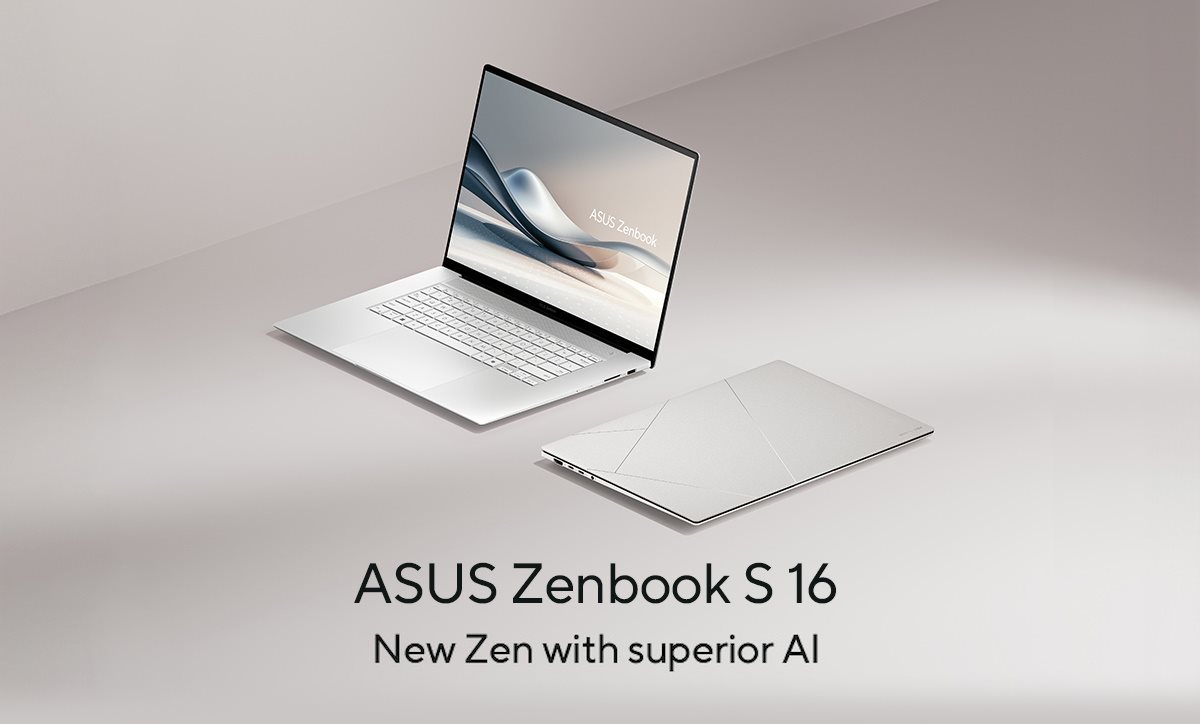 ASUS Zenbook S 16 16” 3K OLED Touch Screen Laptop Copilot+ PC AMD