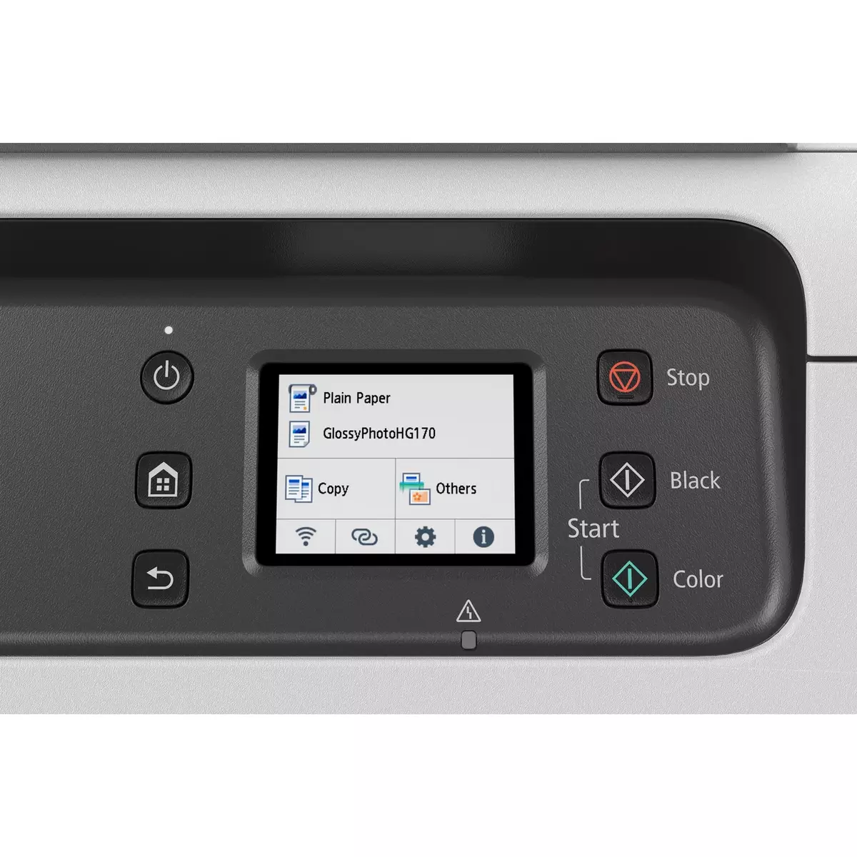 Canon imagePROGRAF TC-20M printer operation panel.