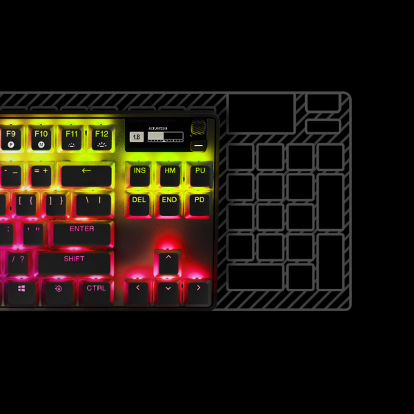 SteelSeries Apex Pro TKL HyperMagnetic Gaming Keyboard - World's Fastest  Keyboard - Adjustable Actuation - Esports Tenkeyless - OLED Screen - RGB 