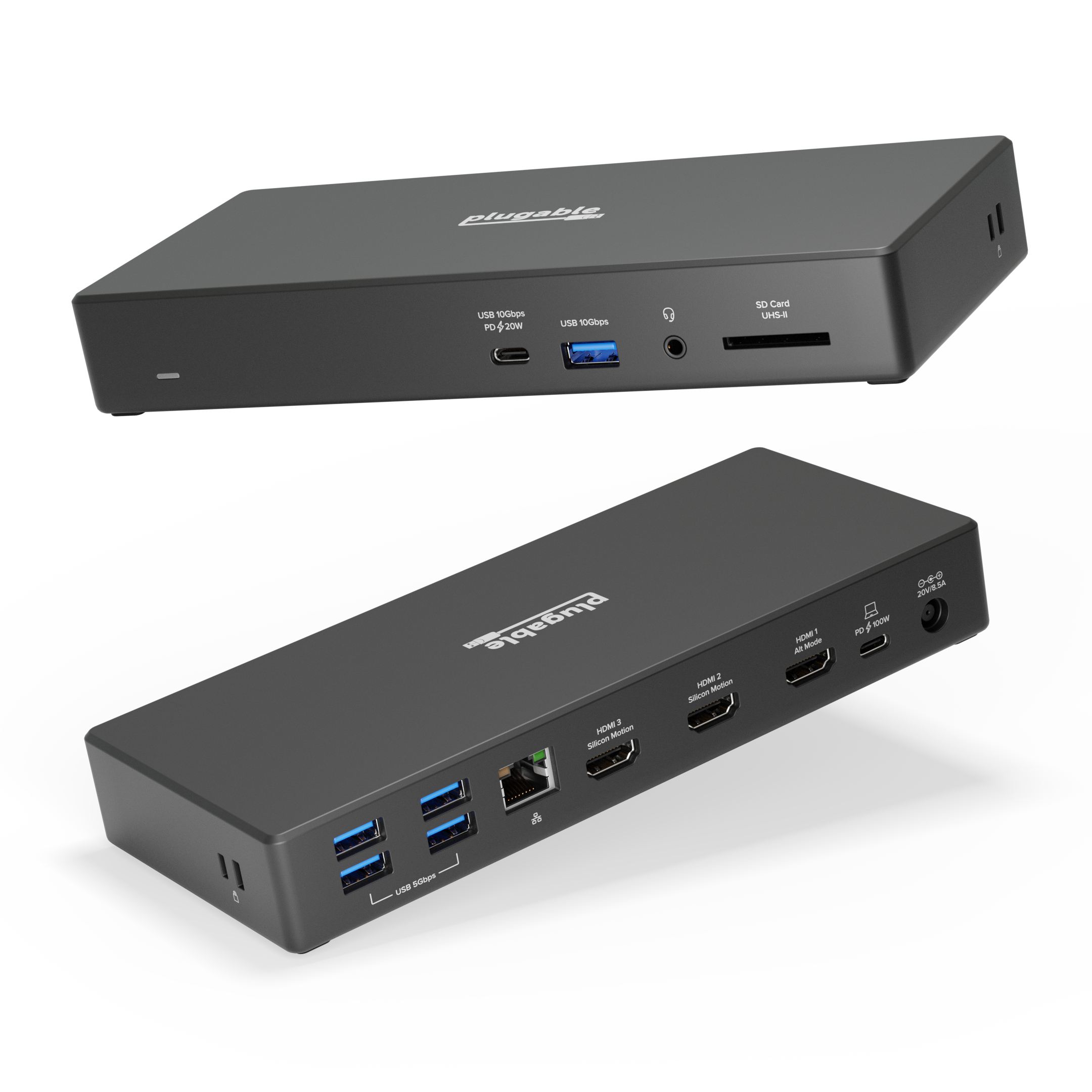Plugable Thunderbolt 4 Dock for 4K Dual Monitors or Single 8K, 100W La –  Plugable Technologies
