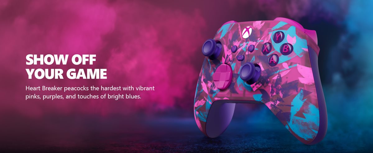 Hold nothing back with the Breaker special edition series. Heart Breaker peacocks the hardest with vibrant pinks, purples, and touches of bright blues.