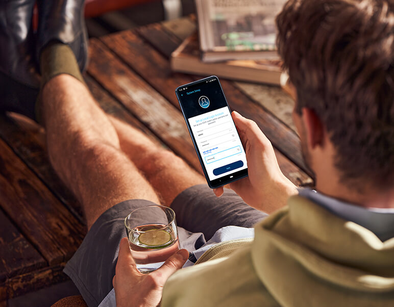 Zentralisierte Kontrolle in einer App