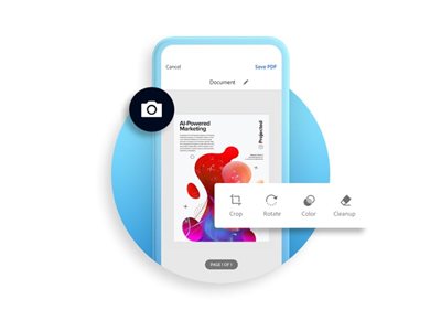 Convert scanned files to editable PDFs.