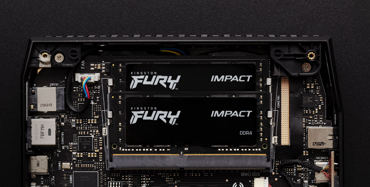 Kingston Fury Impact SO-DIMM - 2 x 8 Go (16 Go) - DDR4 3200 MHz - CL20 -  Mémoire Kingston sur
