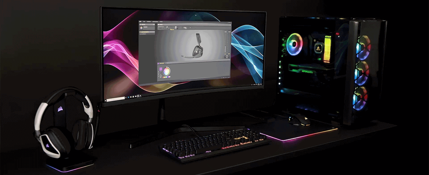 Corsair Cuffie Gaming (PC) Void RGB Elite USB