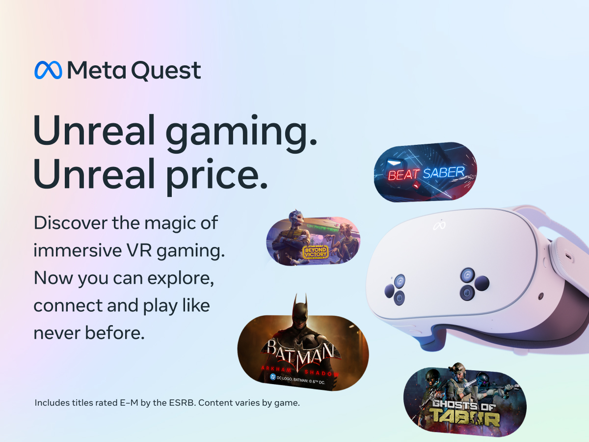 Quest 3S 256GB | Get Batman: Arkham Shadow and a 3 Month Trial of