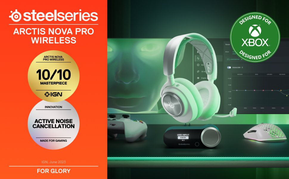 SteelSeries Arctis Nova Pro Wireless Over the Ear Multi Gaming