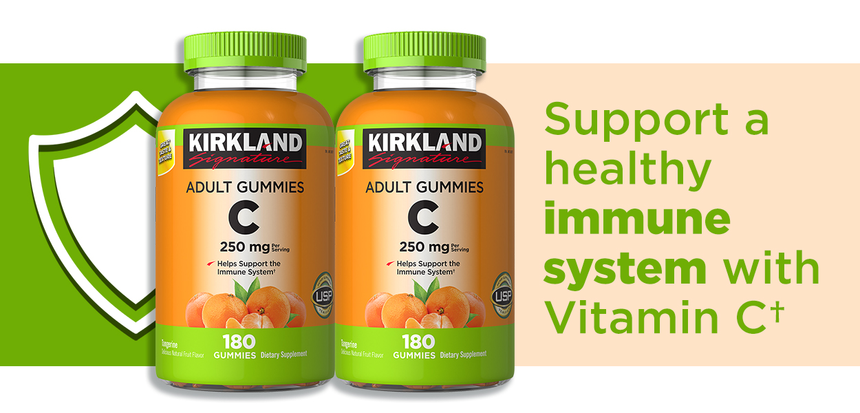 Kirkland Signature Vitamin C 250 mg., 360 Adult Gummies | Costco