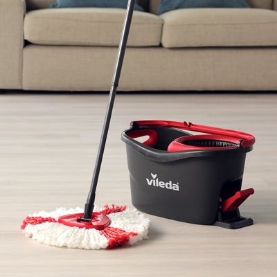Vileda EasyWring and Clean Turbo Classic Microfibre Mop Refill Head, Pack  of 2 : Health & Household 