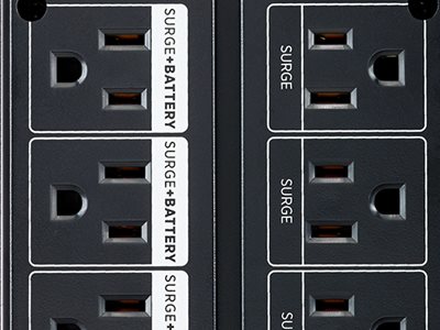 Battery & Surge Protected Outlets