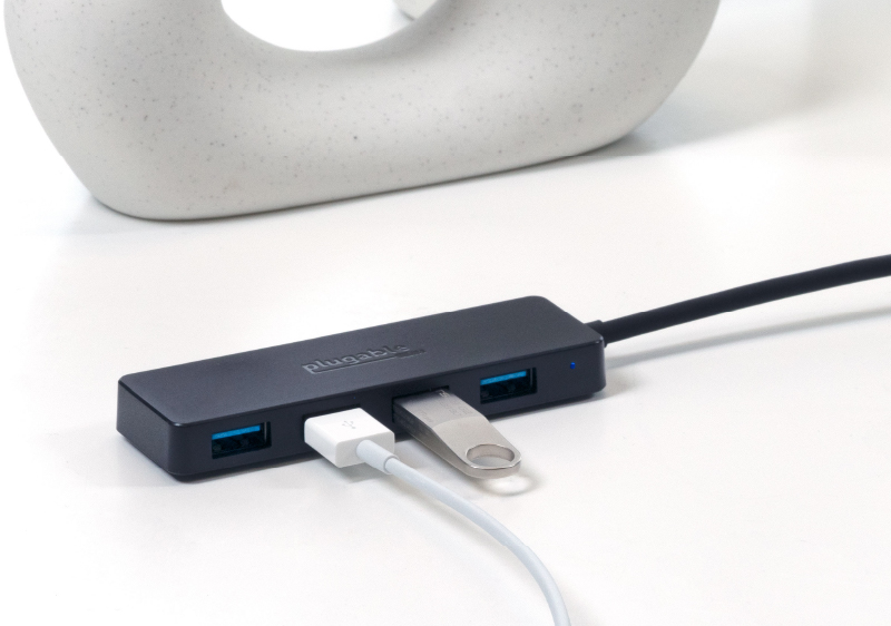 Plugable USB C to USB Adapter Hub, 4 Port USB 3.0 Hub, USB Splitter for ...