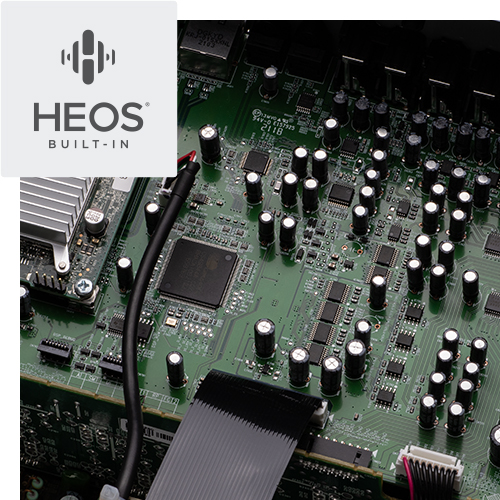 HEOS® Built-in multi-room streaming